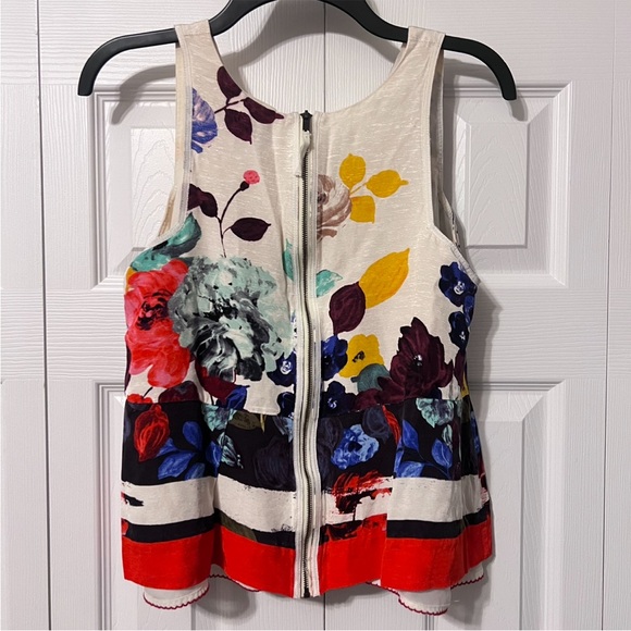 Anthropologie HD in Paris Elsie Tank Watercolor Size 8 - Picture 6 of 13
